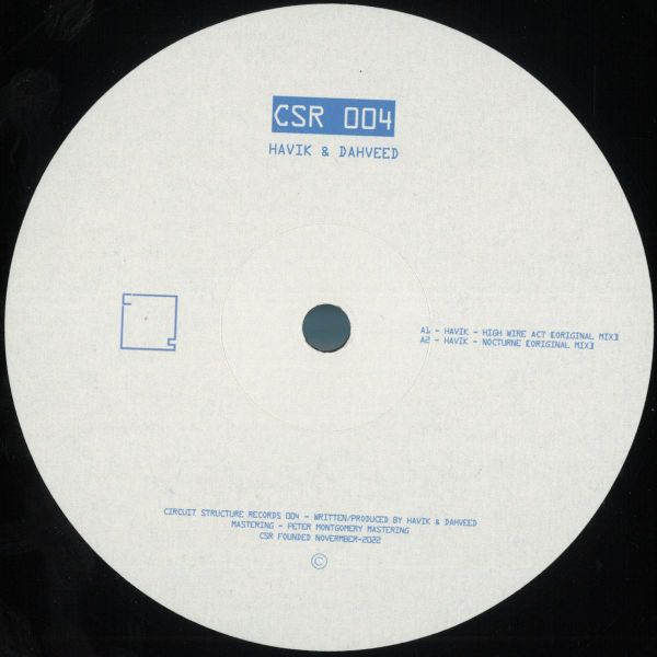 Havik, Dahveed — CSR 004 vinyl cover
