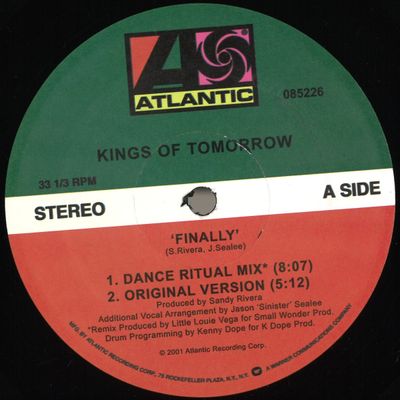 Kings of Tomorrow — Finally vinyl cover