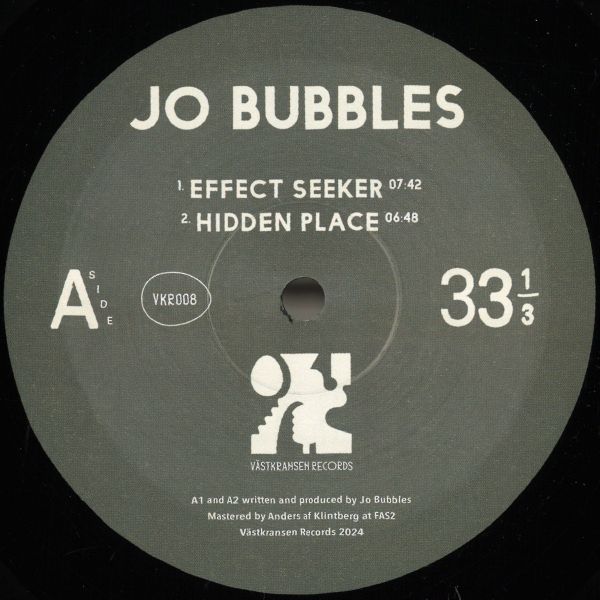 Jo Bubbles — Hidden Place EP vinyl cover