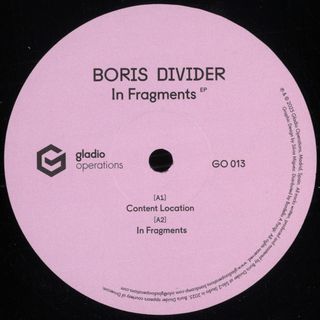 Boris Divider — IN FRAGMENTS EP vinyl cover