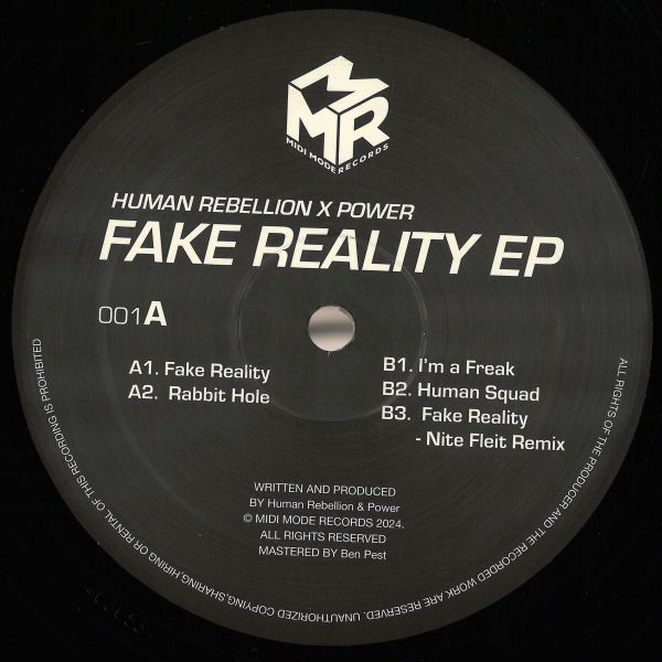 Human Rebellion, Power — Fake Reality EP vinyl cover