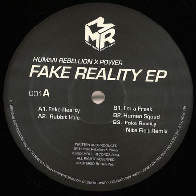 Human Rebellion, Power — Fake Reality EP vinyl cover