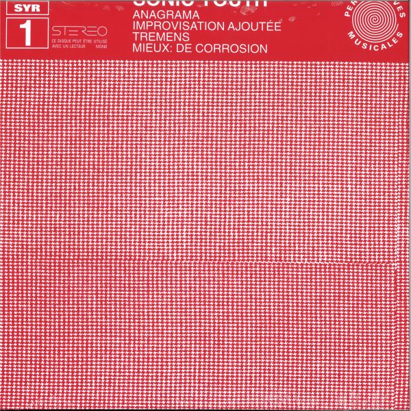 Sonic Youth — Anagrama vinyl cover