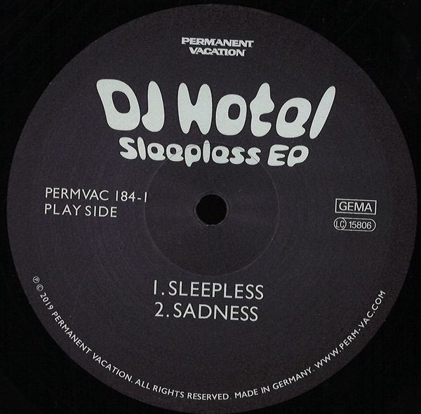 Dj Hotel — Sleepless EP vinyl cover