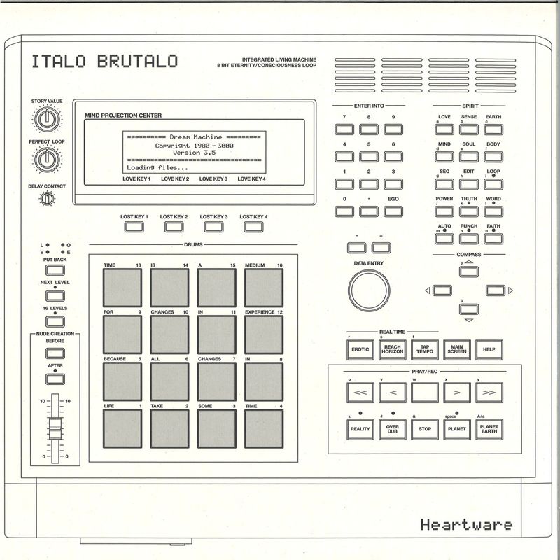 Italo Brutalo — Heartware LP 2x12" vinyl cover