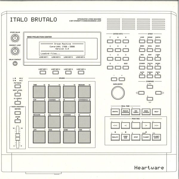 Italo Brutalo — Heartware LP 2x12" vinyl cover