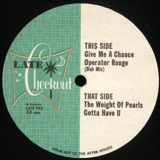 M Sexton — LATE 002 vinyl cover