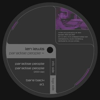 Len Lewis — Paradise People + vinyl cover