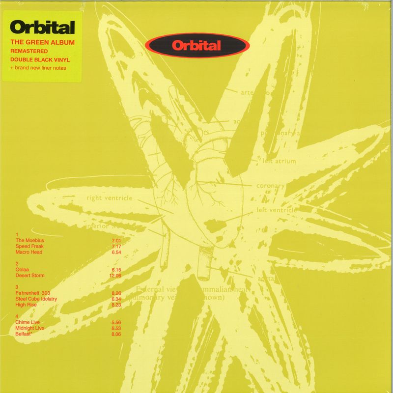 Orbital — Orbital (The Green Album) LP 2x12" vinyl cover