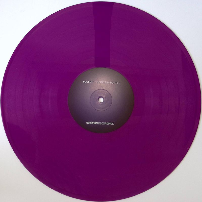 Yousef — I Operate In Purple - Album Sampler LP vinyl cover