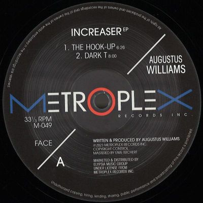 Augustus Williams — Increaser EP vinyl cover