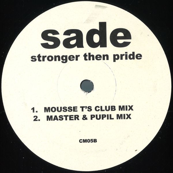 Sade — Love Is Stronger Than Pride (House Mixes) vinyl cover