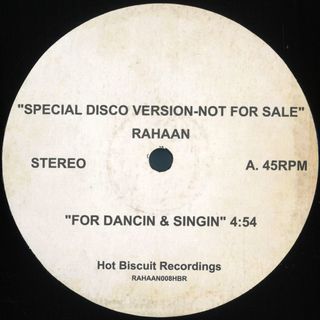Rahaan — FOR DANCING & SINGIN/THE GALAXY vinyl cover