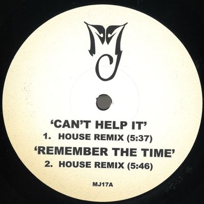 Mj — Can't Help It / Remember The Time / Butterflies (Remixes) vinyl cover