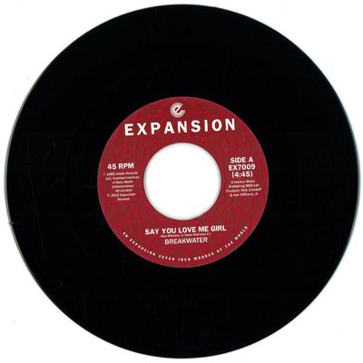 Breakwater — Say You Love Me Girl / Time vinyl cover
