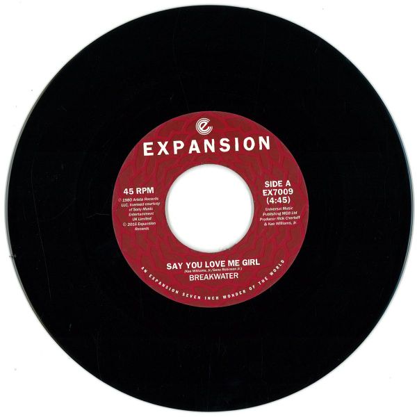 Breakwater — Say You Love Me Girl / Time vinyl cover