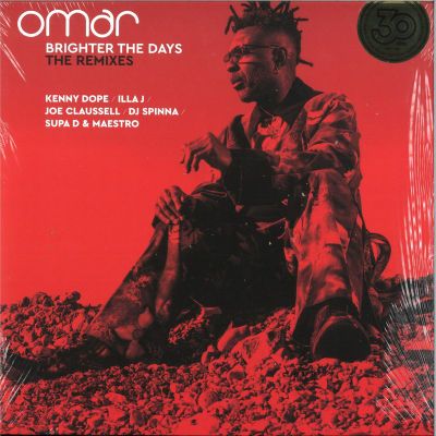 Omar — Brighter The Days - The Remixes LP 2x12" vinyl cover