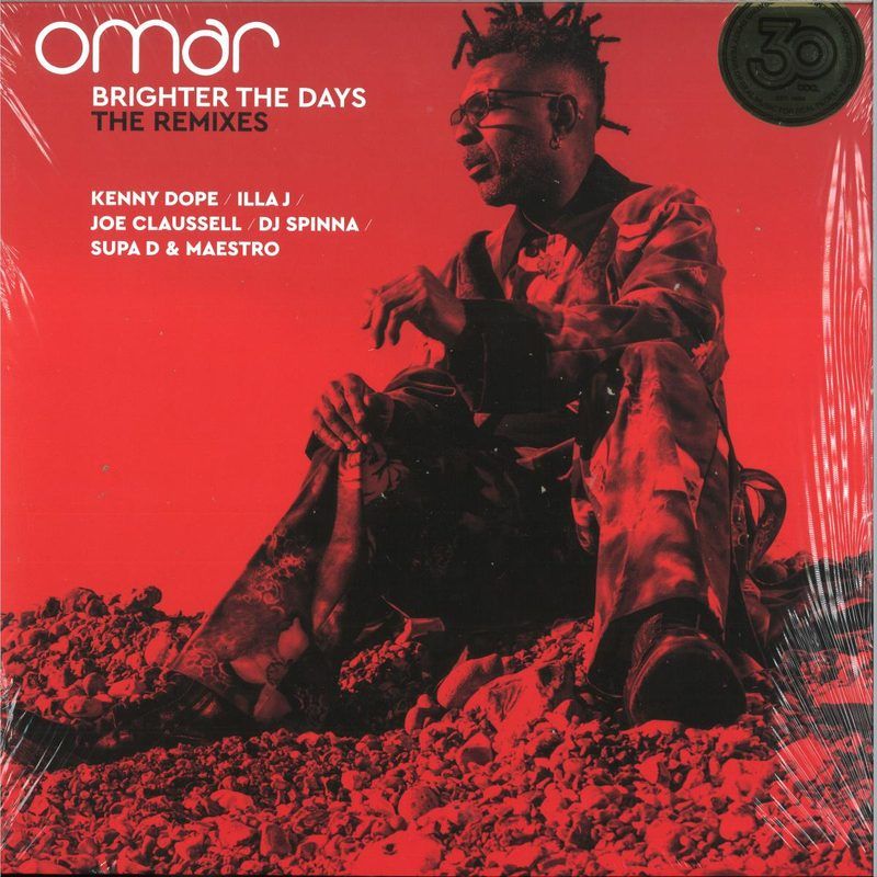 Omar — Brighter The Days - The Remixes LP 2x12" vinyl cover