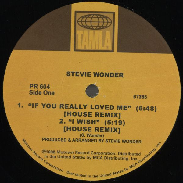 Stevie Wonder — If You Really Loved Me / I Wish / In My Mind (House Mixes) vinyl cover