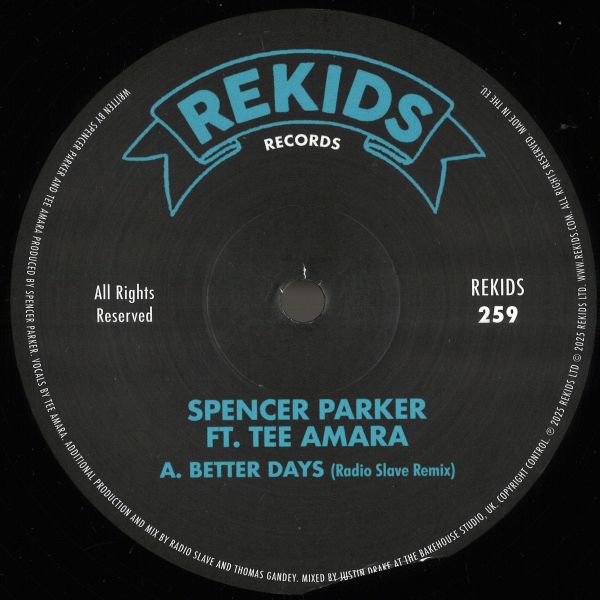 Spencer Parker, Tee Amara — Better Days vinyl cover