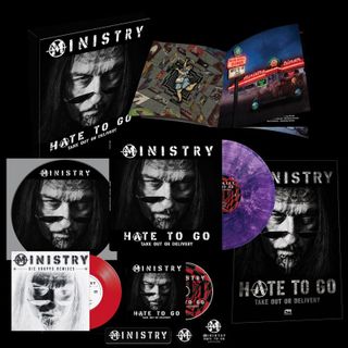 Ministry — Hate To Go - Take Out Or Delivery LP 4x12" vinyl cover
