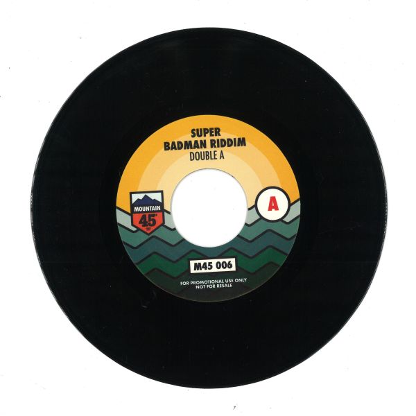 Double A, James Nasty — Super Badman Riddim / Fan Dem Off vinyl cover