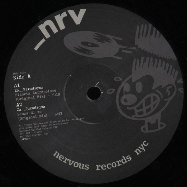 Za__Paradigma — NRV008 (Incl. Cezar Lazar Remix) vinyl cover