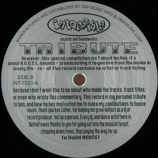 Terrence Parker — Tribute To Can Collier vinyl cover