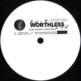 Baby Rollén, Ollie Rant — Worthless vinyl cover