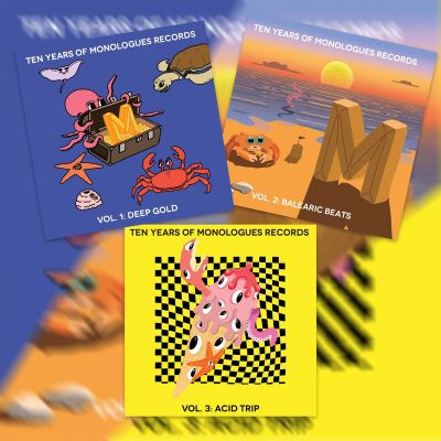 Various — 10 Years Of Monologues Records: Sales Pack 3x12" vinyl cover