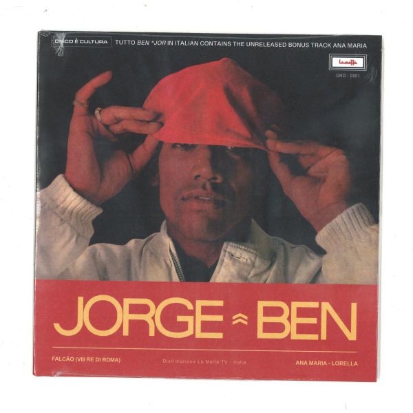 Jorge Ben Jor — TUTTO BEN (7") vinyl cover