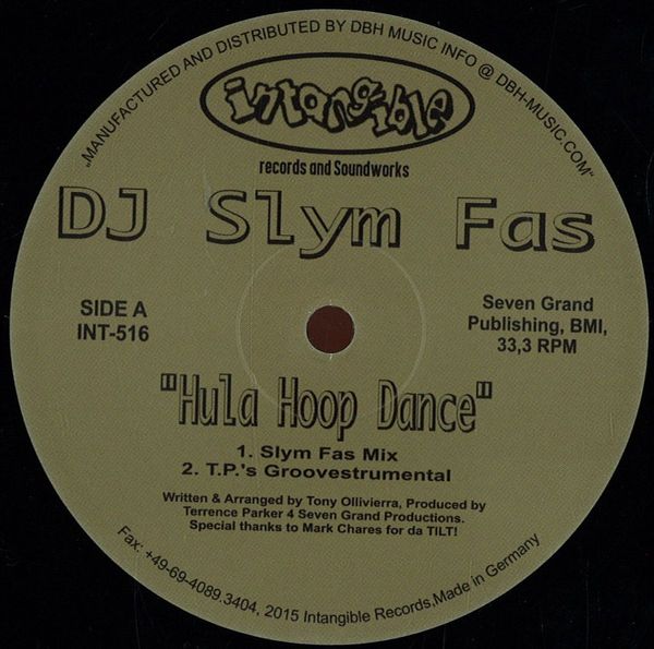 Dj Slym Fas — Hula Hoop Dance/ Memories vinyl cover