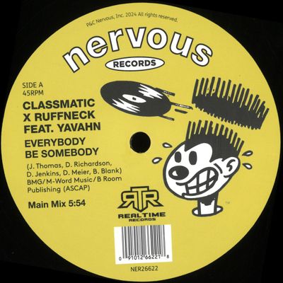 Classmatic, Ruffneck, Yavahn — Everybody Be Somebody vinyl cover