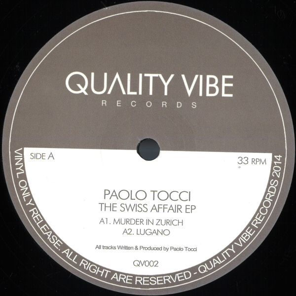 Paolo Tocci — The Swiss Affair Ep vinyl cover