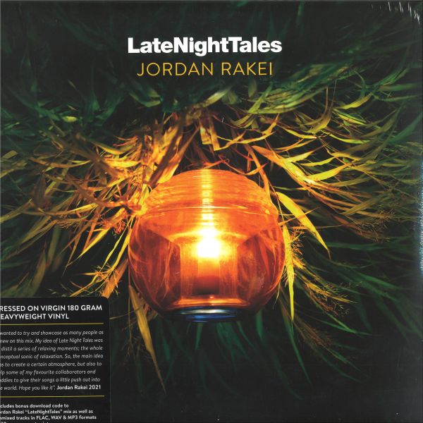 Various, Jordan Rakei — Late Night Tales: Jordan Rakei 2x12" vinyl cover