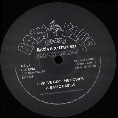 Chris Simmonds — Active X-Trax EP vinyl cover