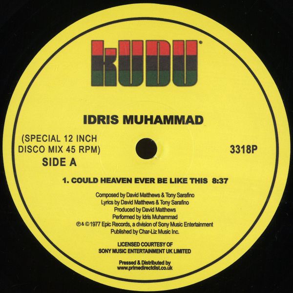 Idris Muhammad — Could Heaven Ever Be Like This / Tasty Cakes & Turn This Mutha Out vinyl cover