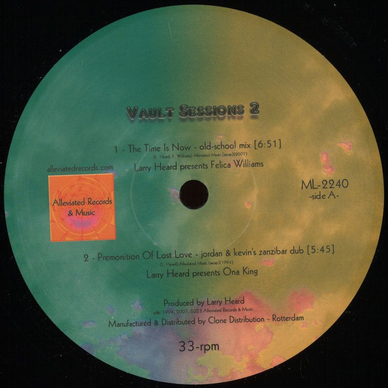 Larry Heard — Vault Sessions 2 vinyl cover