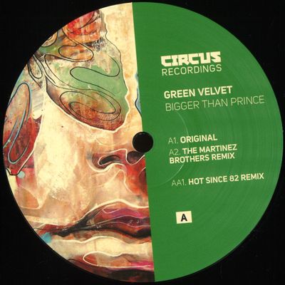 Green Velvet — Bigger Than Prince vinyl cover