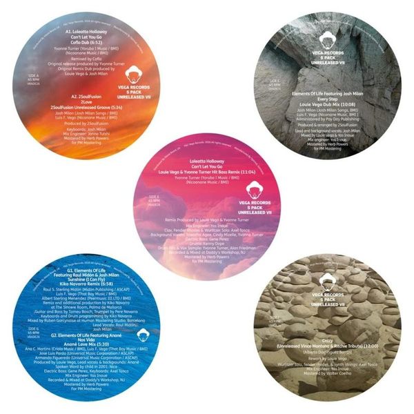 Various — Vega Records 5 Pack Unreleased VII (5x12") vinyl cover
