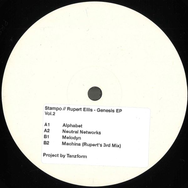 Ruper Ellis — Genesis EP vinyl cover
