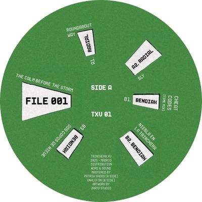 Bendiak, Radial — FILE 001: THE CALM BEFORE THE STORM vinyl cover