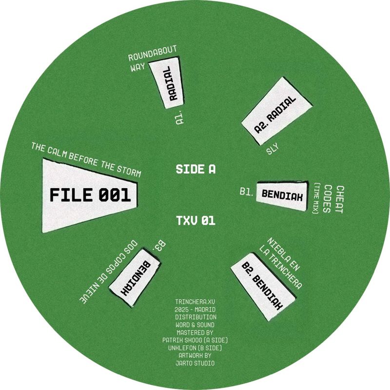 Bendiak, Radial — FILE 001: THE CALM BEFORE THE STORM vinyl cover