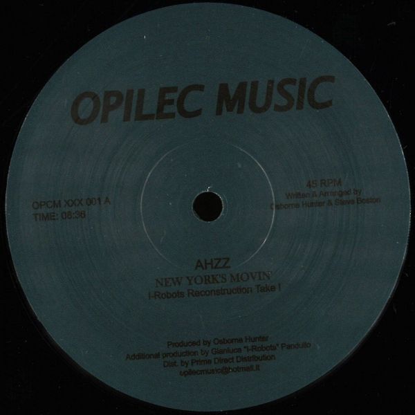 Ahzz — New Yorks Movin' vinyl cover