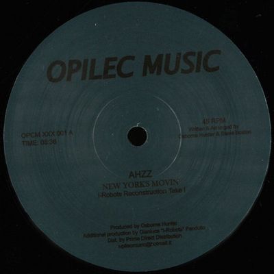 Ahzz — New Yorks Movin' vinyl cover