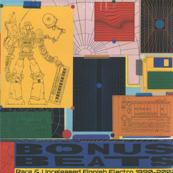 Various — Bonus Beats - Rare & Unreleased Finnish Electro 1990 - 2002 LP 2x12" vinyl cover