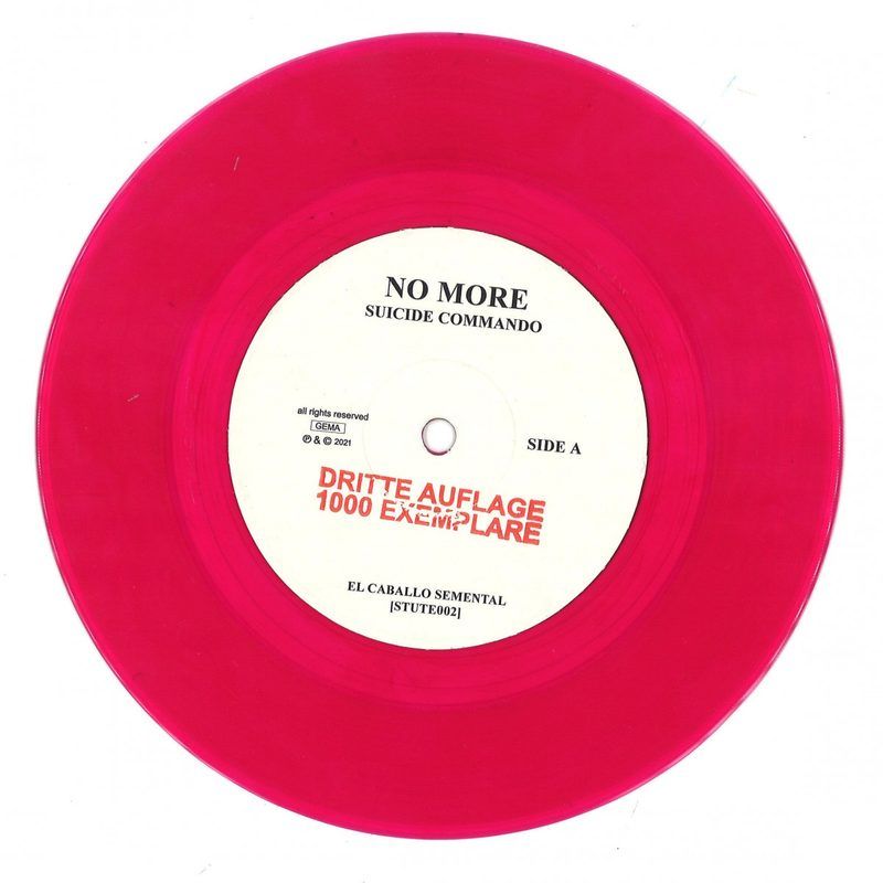 No More — Suicide Commando 7" vinyl cover