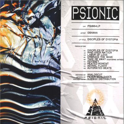 Oshana — Disciples of Dystopia LP 2x12" vinyl cover