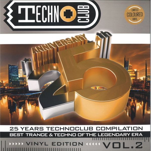 Various — 25 Years Techno Club Compilation Vinyl Edit.Vol 2 LP 2x12" vinyl cover