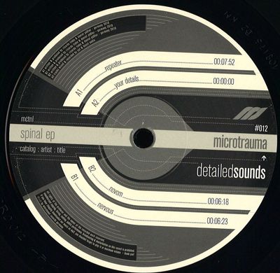 Microtrauma — Spinal Ep vinyl cover